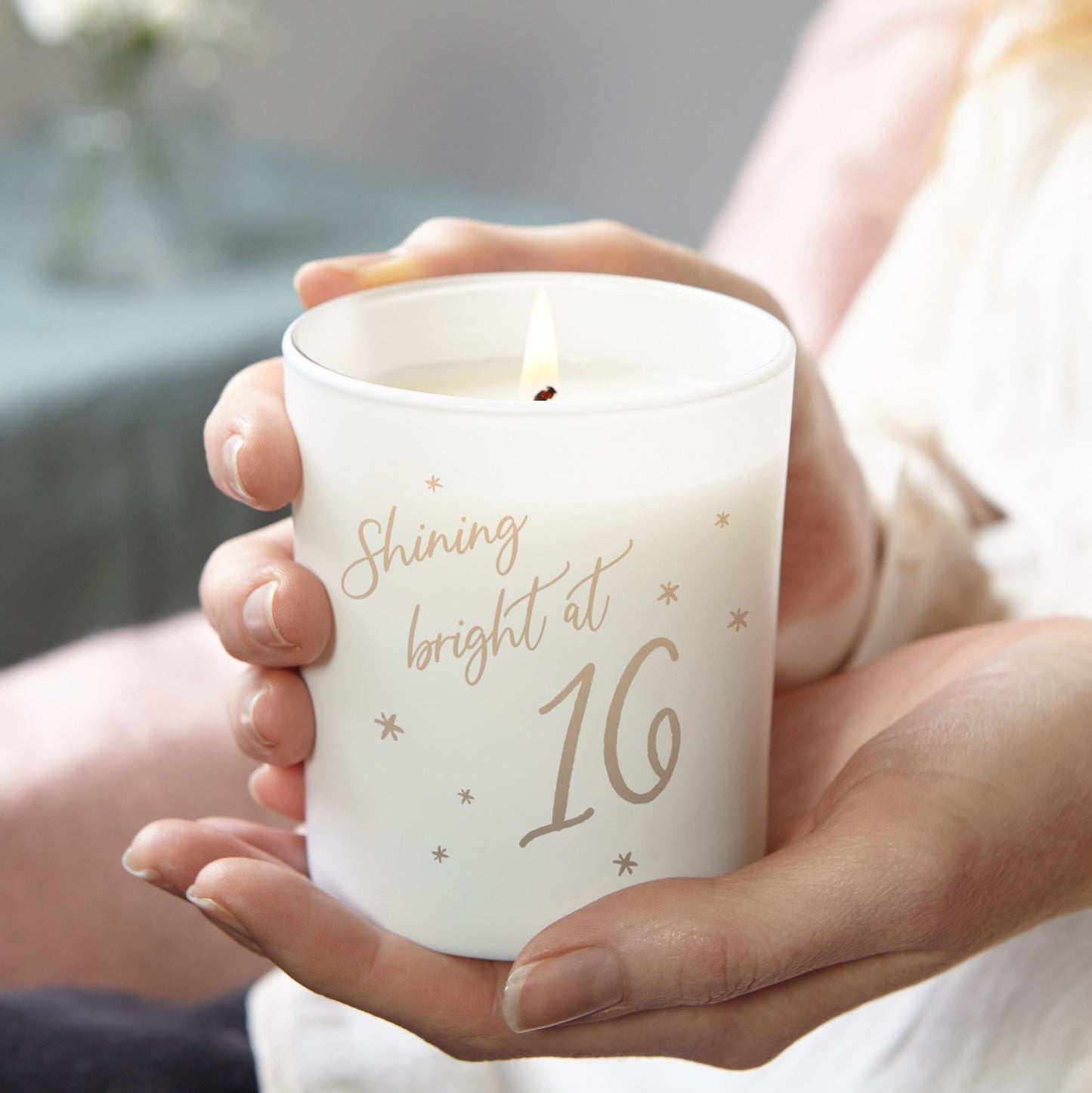 16th Birthday Gift Shining Bright Candle - Kindred Fires