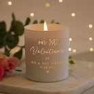 1st Married Valentine's Gift for Wife Personalised Candle - Kindred Fires