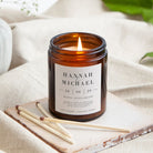 2nd Anniversary Gift Personalised Candle – Custom Soy Wax in Luxury Gift Box Ready to Gift