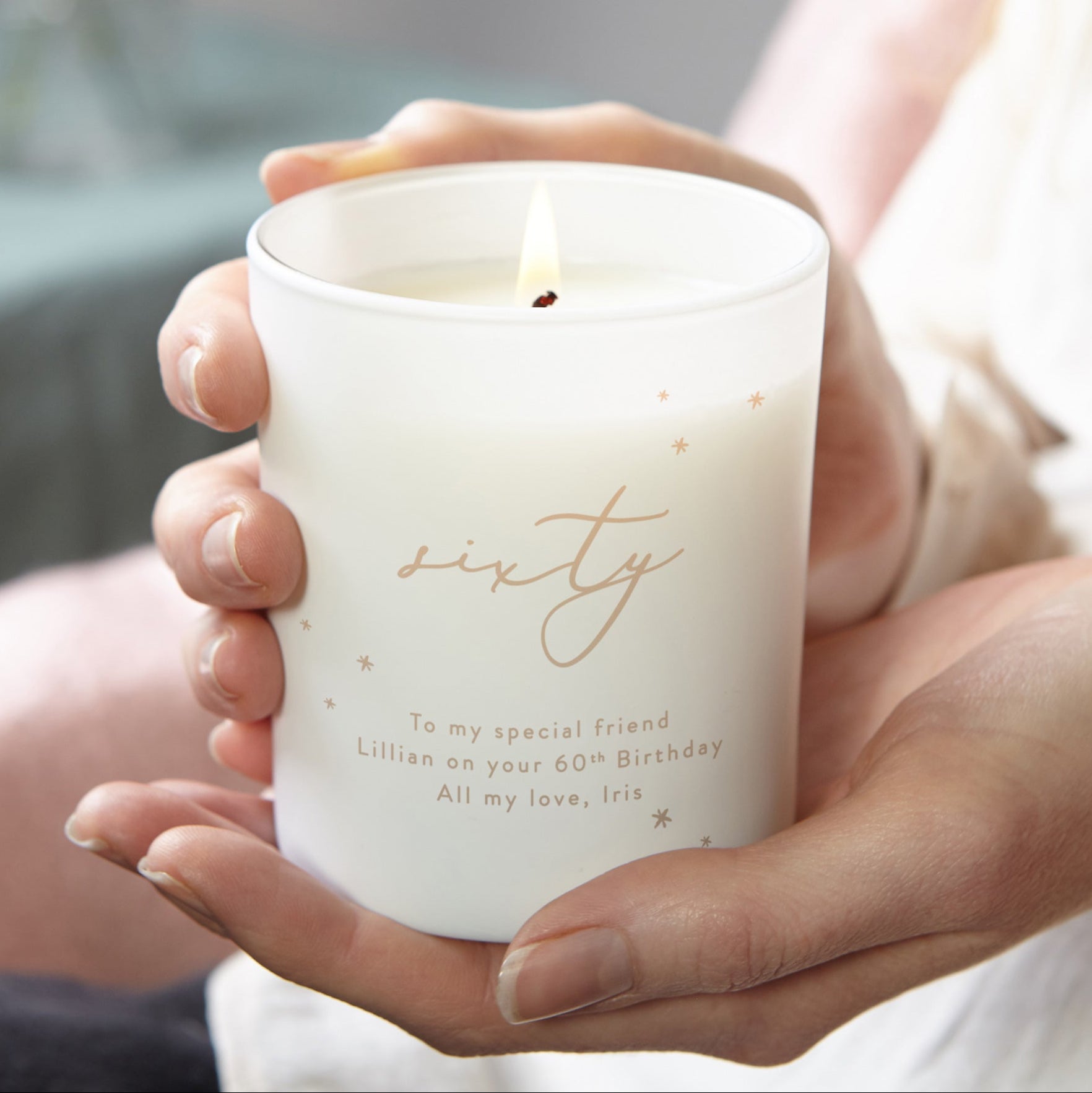 Milestone Birthday Gift for Her Glow Through Candle – Unique Scented Luxury Gift Box