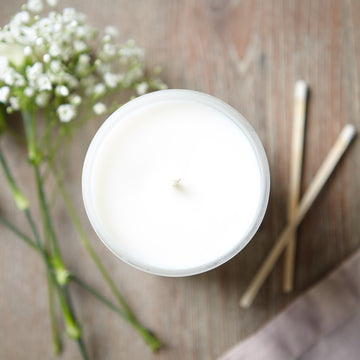 40th Birthday Gift Simple Frosted Candle - Kindred Fires