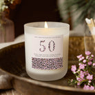 Birthday Gift for Her - Pink Leopard Print Candle in Luxury Gift-Ready Box, Personalized