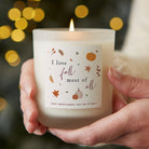 Fall Gift Autumn Decor Candle I Love Fall Scented Pumpkin Frosted Candle Luxury Box