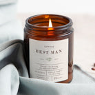 Wedding Gift Best Man Usher Groomsman Candle - Luxury Gift-Ready Packaging for Thank You