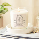 Birthday Gift Candle with Birth Date, Star Sign & Flower in Luxury Gift-Ready Box