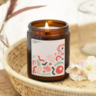 Birthday Thank You Gift Abstract Pattern Soy Wax Candle in Luxury Gift-Ready Box
