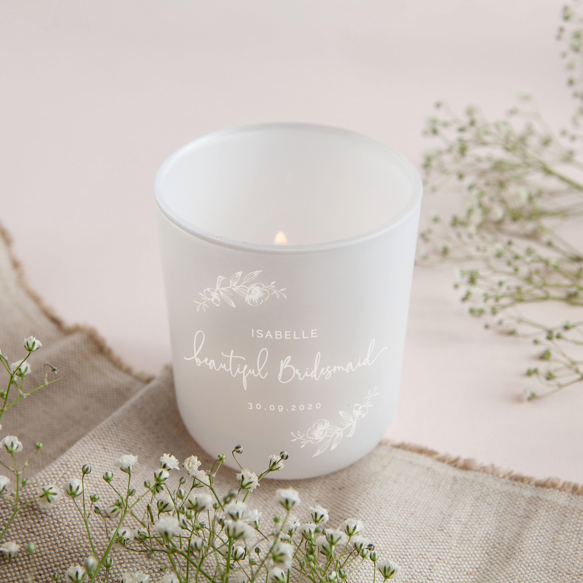 Bridesmaid Gift Tea Light Holder – Luxury Gift-Ready Box for Weddings, Thank You, Engagement