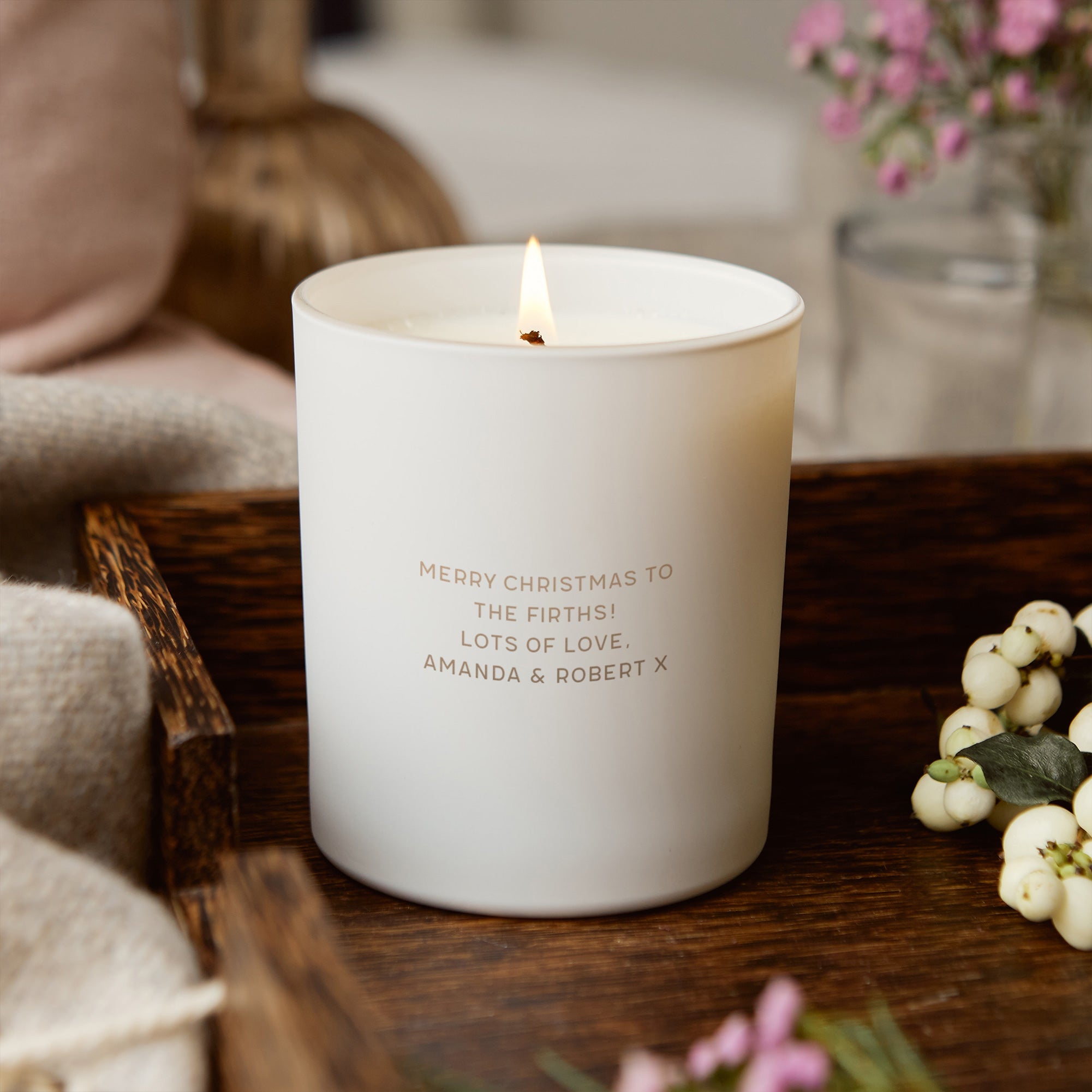 Christmas Gift for Family Home Scented Candle - Luxury Gift-Ready Holiday Packaging