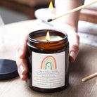 Get Well Soon Gift Candle Personalised – Soy Wax, Luxury Gift Box, Thinking of You Present