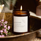 Thank You Gift Gratitude Mindfulness Jar Candle - Soy Wax Affirmation Candle in Luxury Box