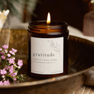 Thank You Gift Gratitude Mindfulness Jar Candle - Soy Wax Affirmation Candle in Luxury Box