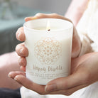 Diwali Gift Happy Diwali Rangoli Personalised Candle in Luxury Gift-Ready Packaging