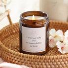Birth Gift I Trust My Body Hypnobirthing Candle in Luxury Gift-Ready Packaging for Mum To Be