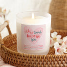 Supportive Gift Life Is Tough So Are You Heart Candle in Luxury Gift-Ready Packaging