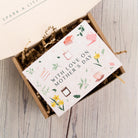 Mother's Day Gift Idea Tealight Holder Set with Candles, Bath Salts & Gold Trimmer in Luxury Box