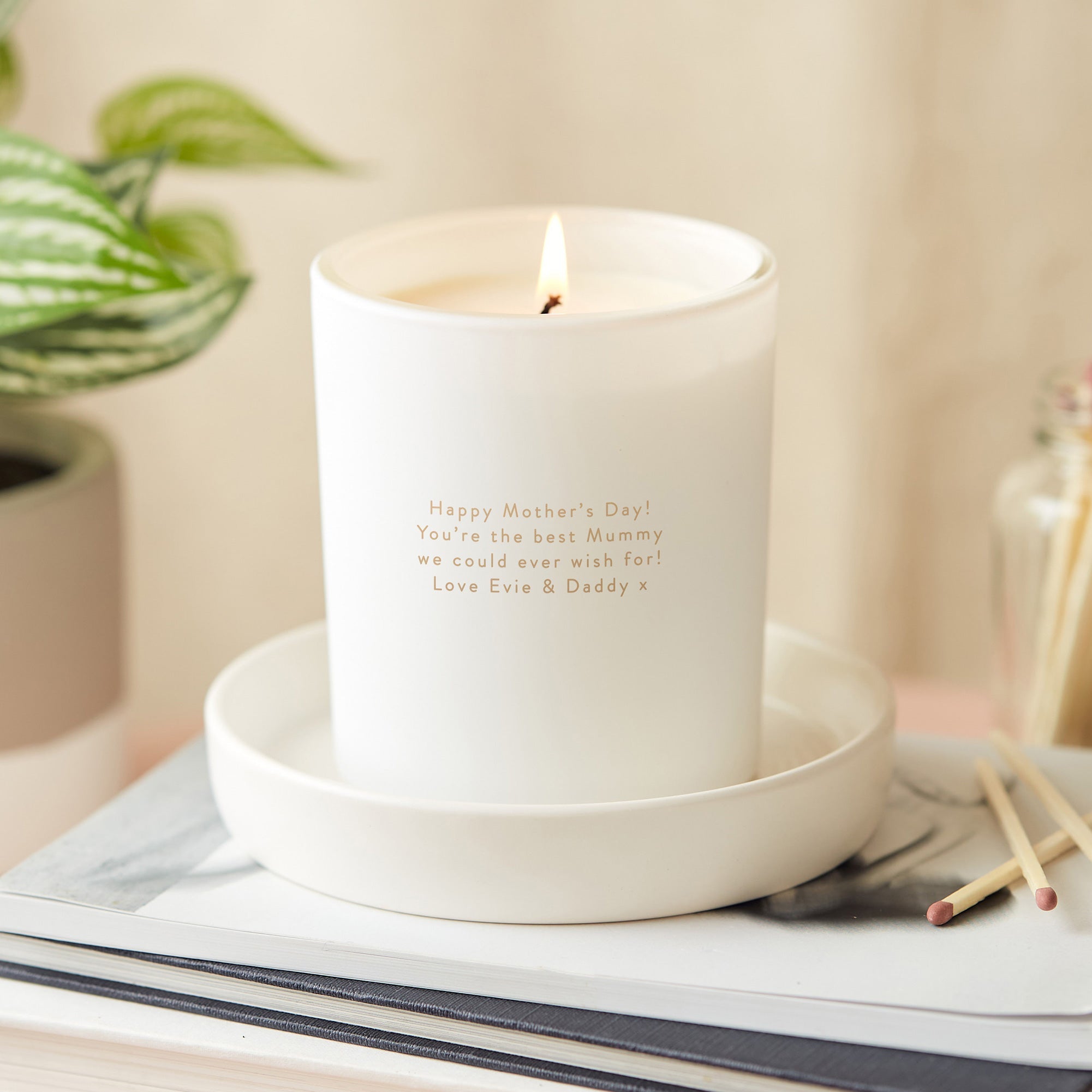 Mother's Day Gift Mummy and Me Engraved Candle in Luxury Gift-Ready Packaging