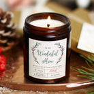 Christmas Gift for Mum – Wonderful Personalised Scented Candle in Luxury Gift Box