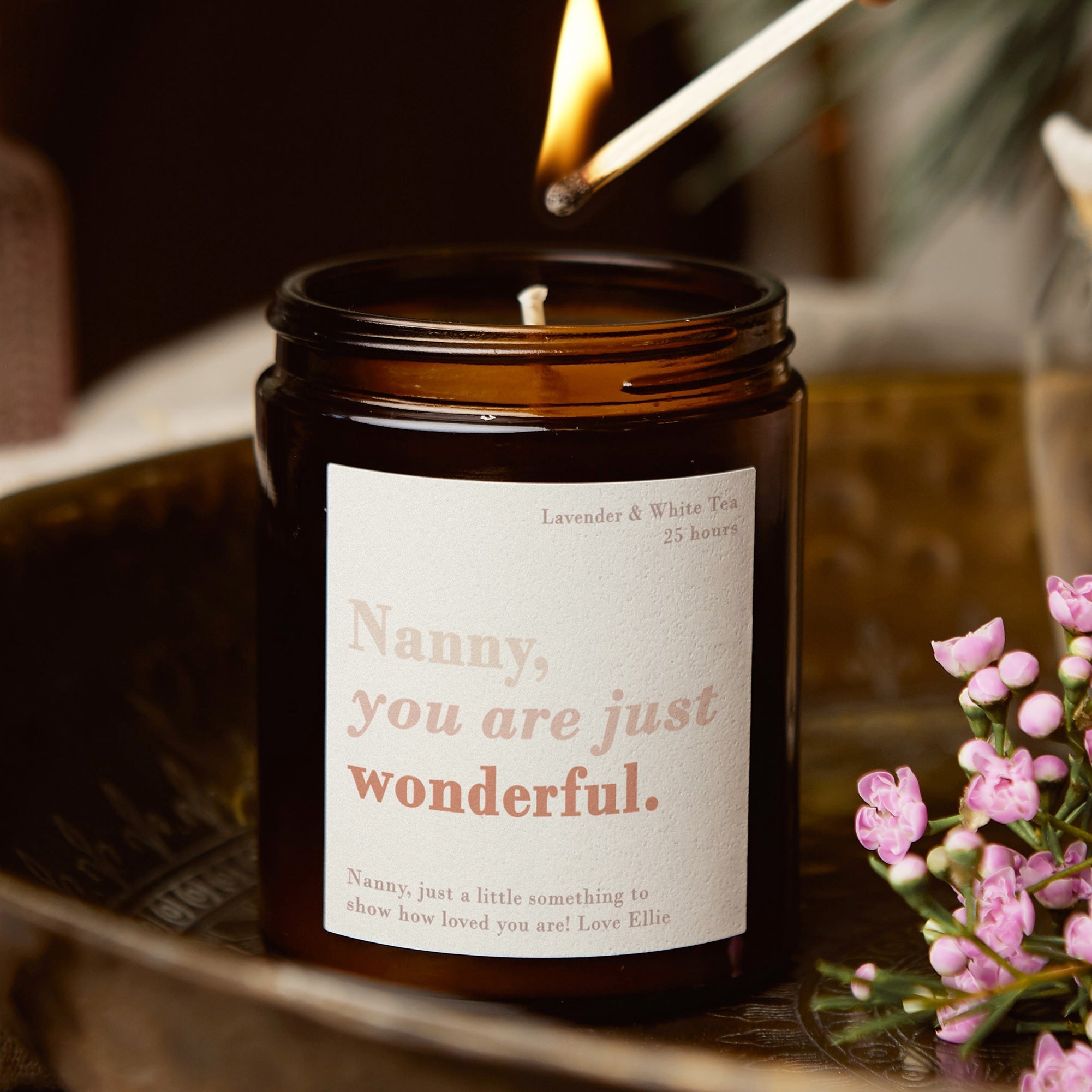 Thank You Gift Nanny You Are Wonderful Candle – Luxury Gift-Ready Packaging for Christmas