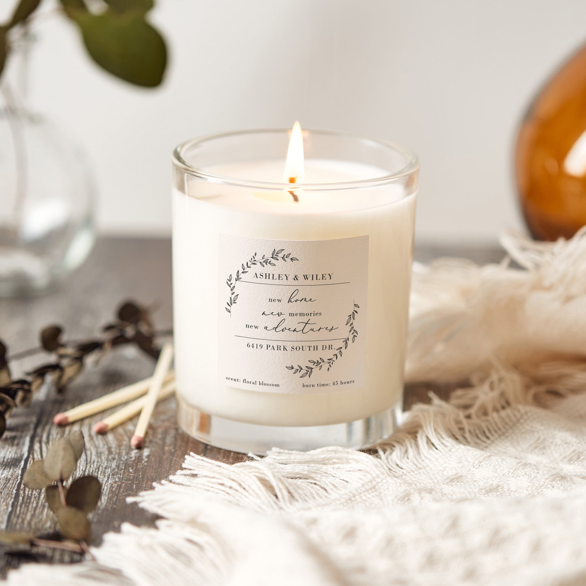 New Home Gift Luxury Scented Candle in Gift-Ready Box – Perfect Housewarming & Thank You Gift
