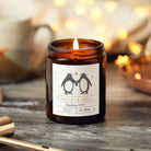 Christmas Gift Penguin Couple Candle – Luxury Scented Holiday Gift in Gift-Ready Box