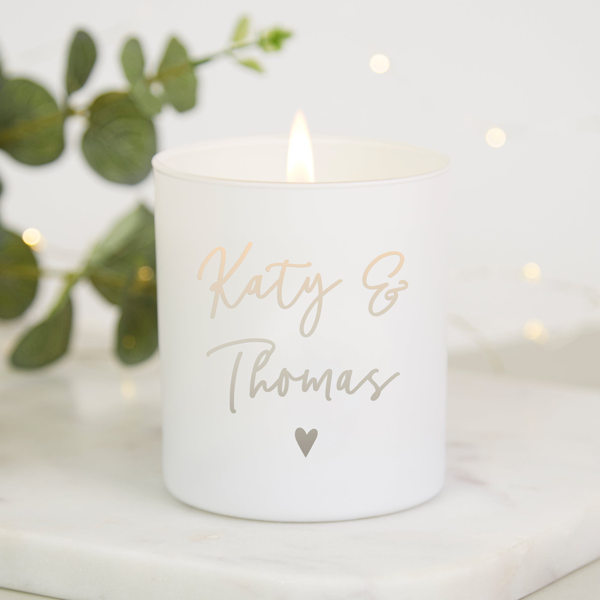 Anniversary Gift Personalised Candle – Luxury Soy Wax Scented Candle in Gift Box