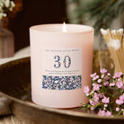 Birthday Gift Any Age Floral Pink Soy Candle with Luxury Gift-Ready Packaging