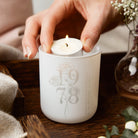 Birthday Gift Any Year Tea Light Holder with Scented Candles in Luxury Gift Box Ready to Gift