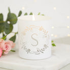 Birthday Gift Personalised Soy Wax Candle with Custom Initial in Luxury Gift Box