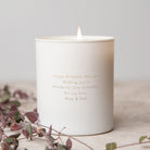 Birthday Gift for Her - Personalised Initial Soy Candle with Custom Message in Luxury Box