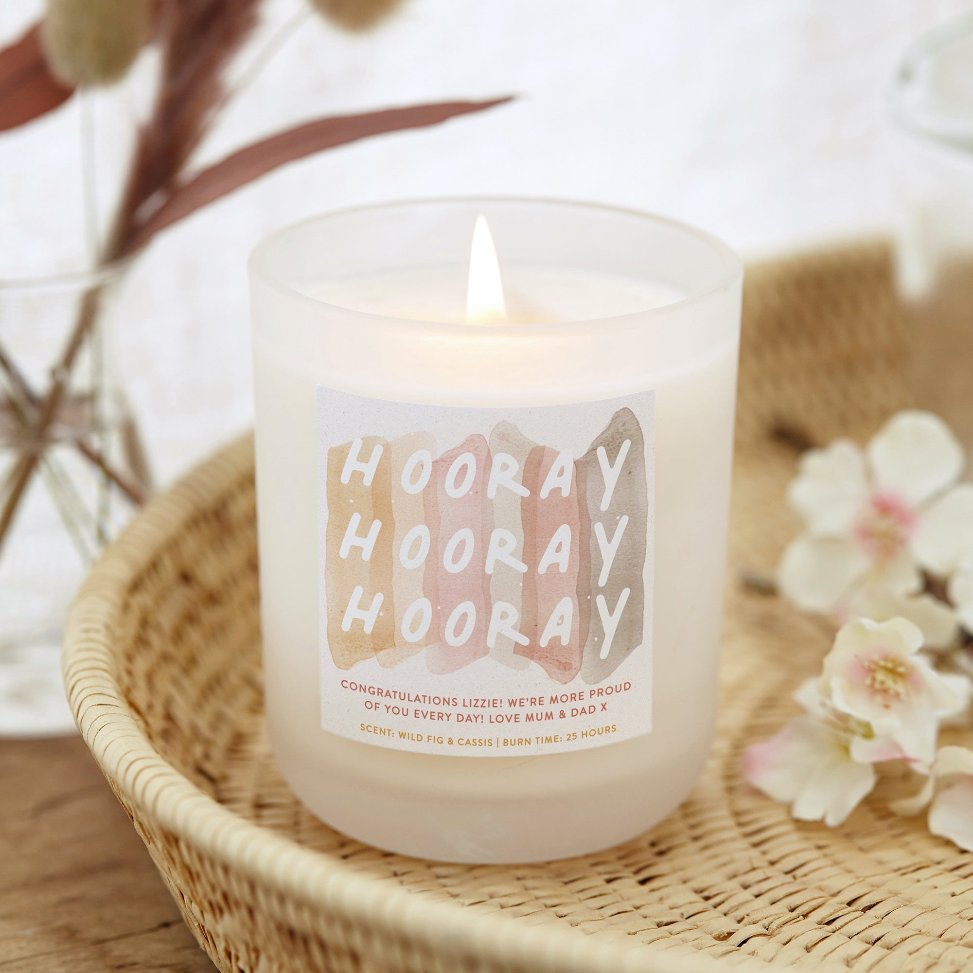 Congratulations Gift Candle for Graduation, Thank You & Celebration - Luxury Ready Gift Pack