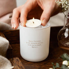 First Christmas Together Gift Tea Light Holder for Couples with Candles in Luxury Box