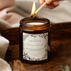 Christmas Gift for Grandparents Botanical Candle – Personalised, Scented, Luxury Gift Box