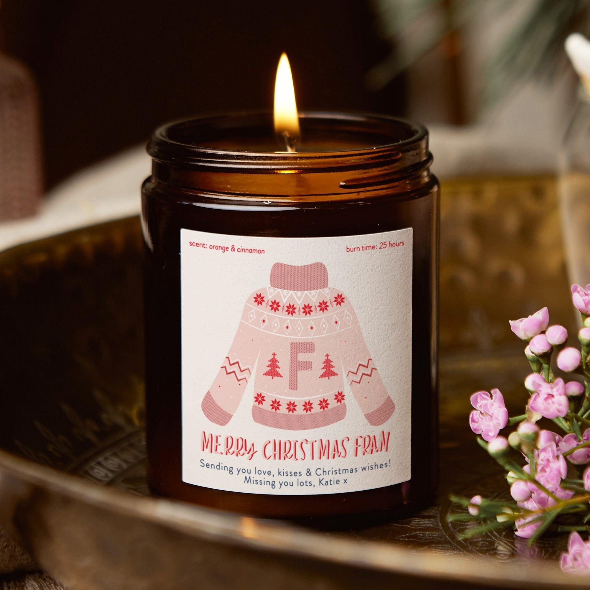 Christmas Gift Stocking Filler Jumper Scented Jar Candle Luxury Gift Box Ready to Gift