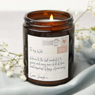 Wedding Anniversary Gift Love Letter Candle in Luxury Gift-Ready Packaging, Personalised
