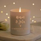 Wife Anniversary Gift Personalised Soy Wax Candle in Luxury Box – Romantic Birthday Gift