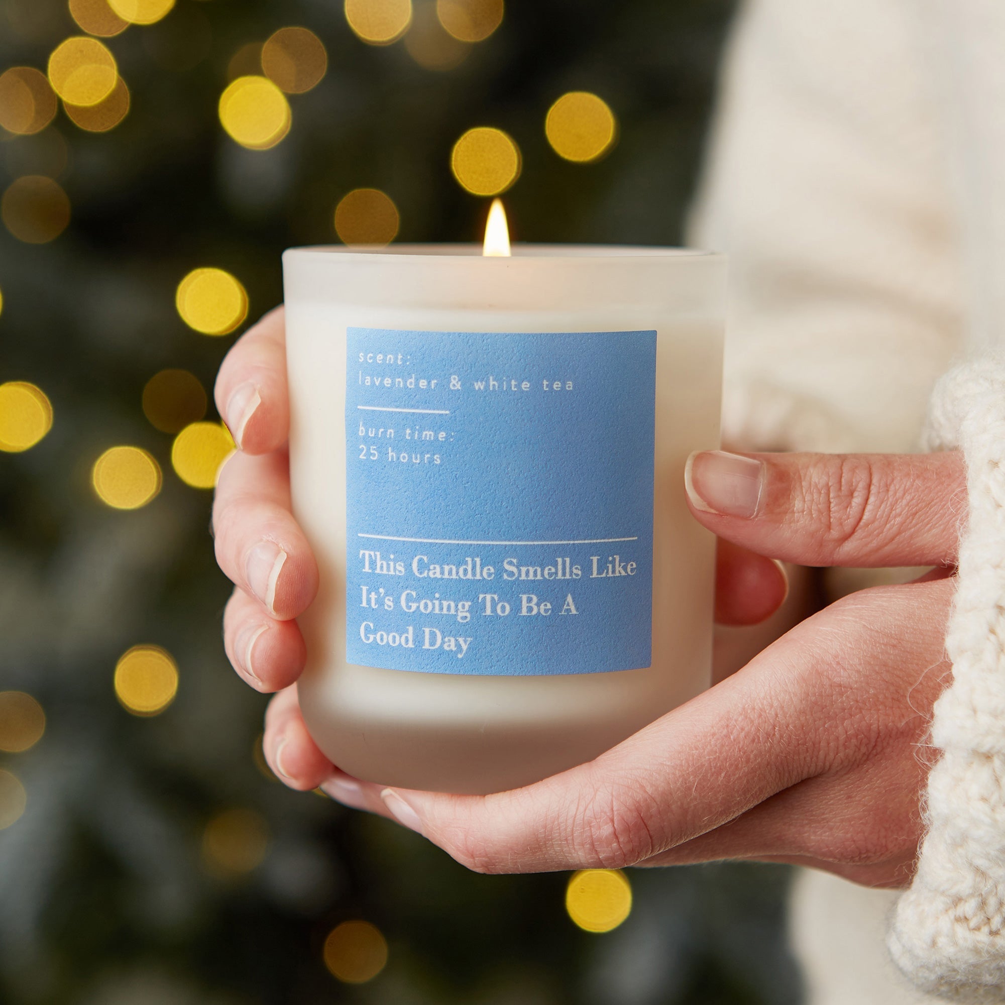 Positivity Candle Gift - It's Going To Be A Good Day Soy Wax Candle in Luxury Box
