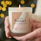 Thank You Gift Special Nanny Scented Candle in Luxury Gift-Ready Packaging for Mother's Day