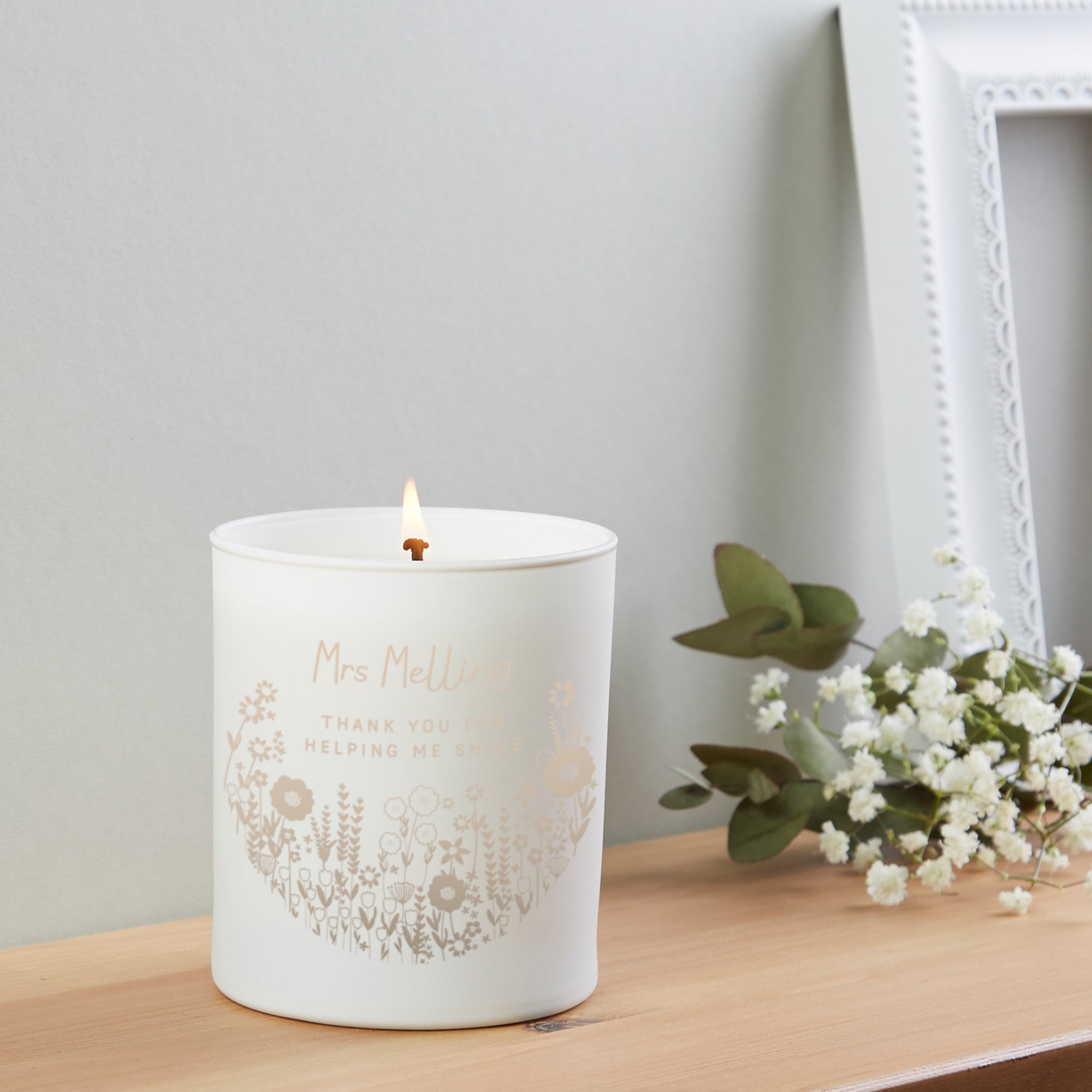 Thank You Gift Candle for Teachers - Personalised Soy Wax in Luxury Gift-Ready Box