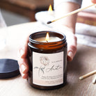 Auntie Birthday Gift Personalised Candle - Kindred Fires