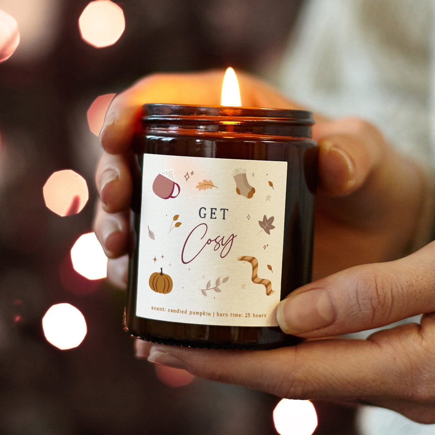 Autumn Decoration Candle Get Cosy - Kindred Fires