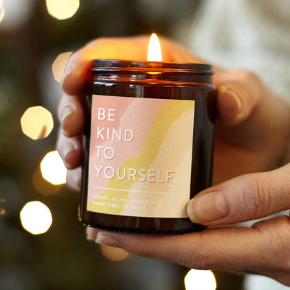 Be Kind to Yourself Affirmation Candle - Kindred Fires