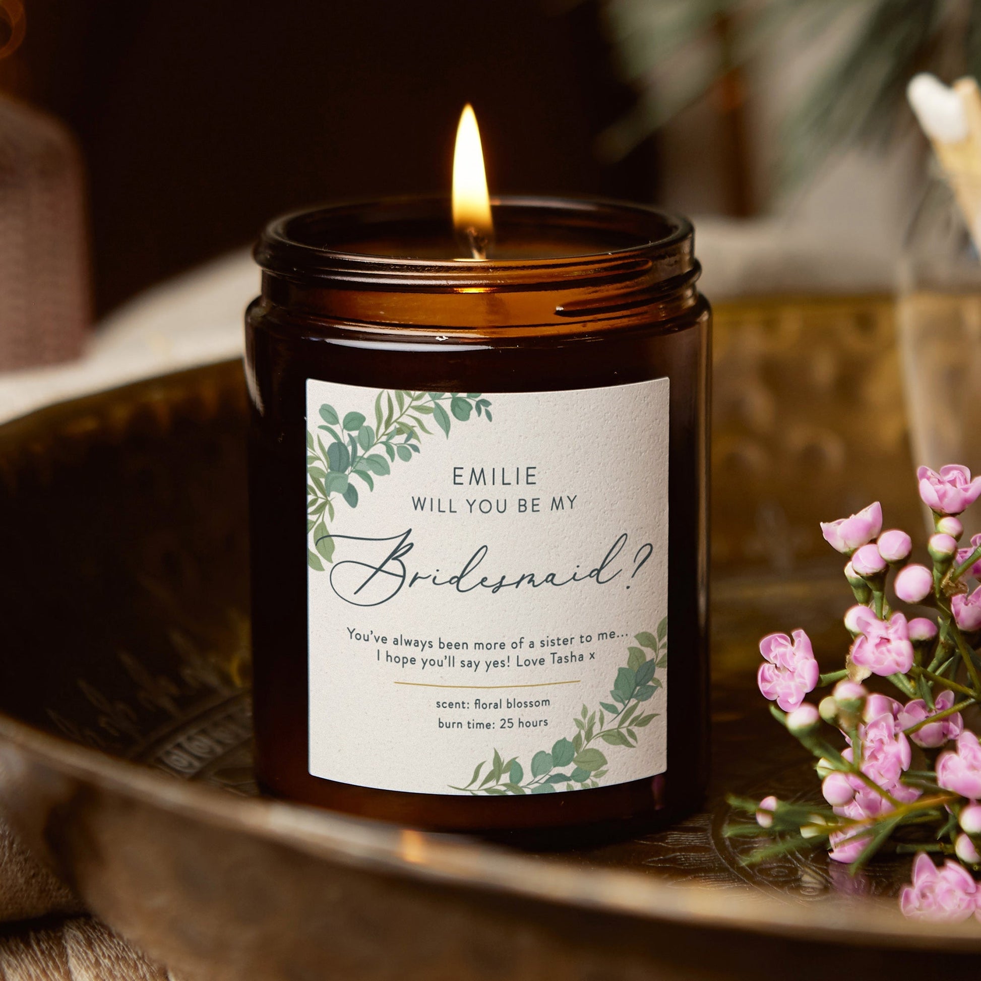 Be My Bridesmaid Botanical Candle - Kindred Fires
