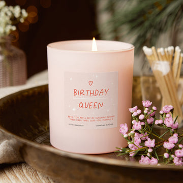 Birthday Gift Birthday Queen Candle - Kindred Fires