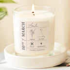 Birthday Gift For Her Birth Date Zodiac Star Sign Gift