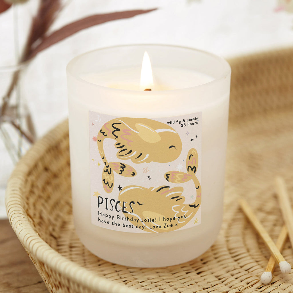 Birthday Gift Zodiac Colourful Candle - Kindred Fires