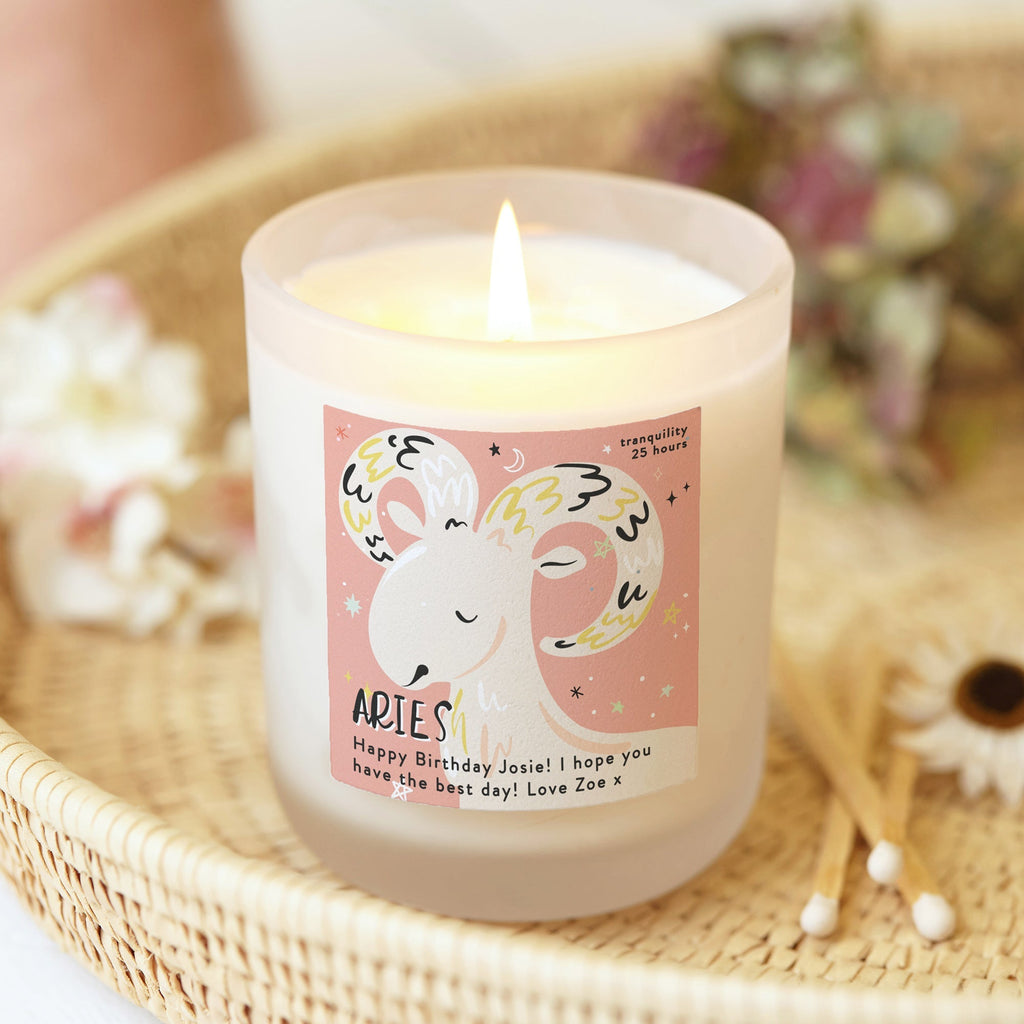 Birthday Gift Zodiac Colourful Candle - Kindred Fires