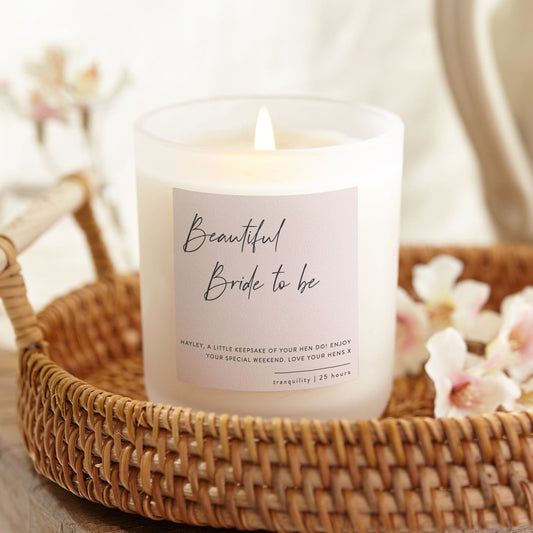 Bride to Be Muted Script Candle - Kindred Fires