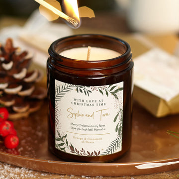 Christmas Gift for Couple Botanical Apothecary Candle - Kindred Fires