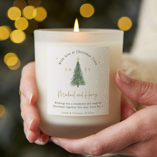 Christmas Gift for Couple Christmas Tree Candle - Kindred Fires