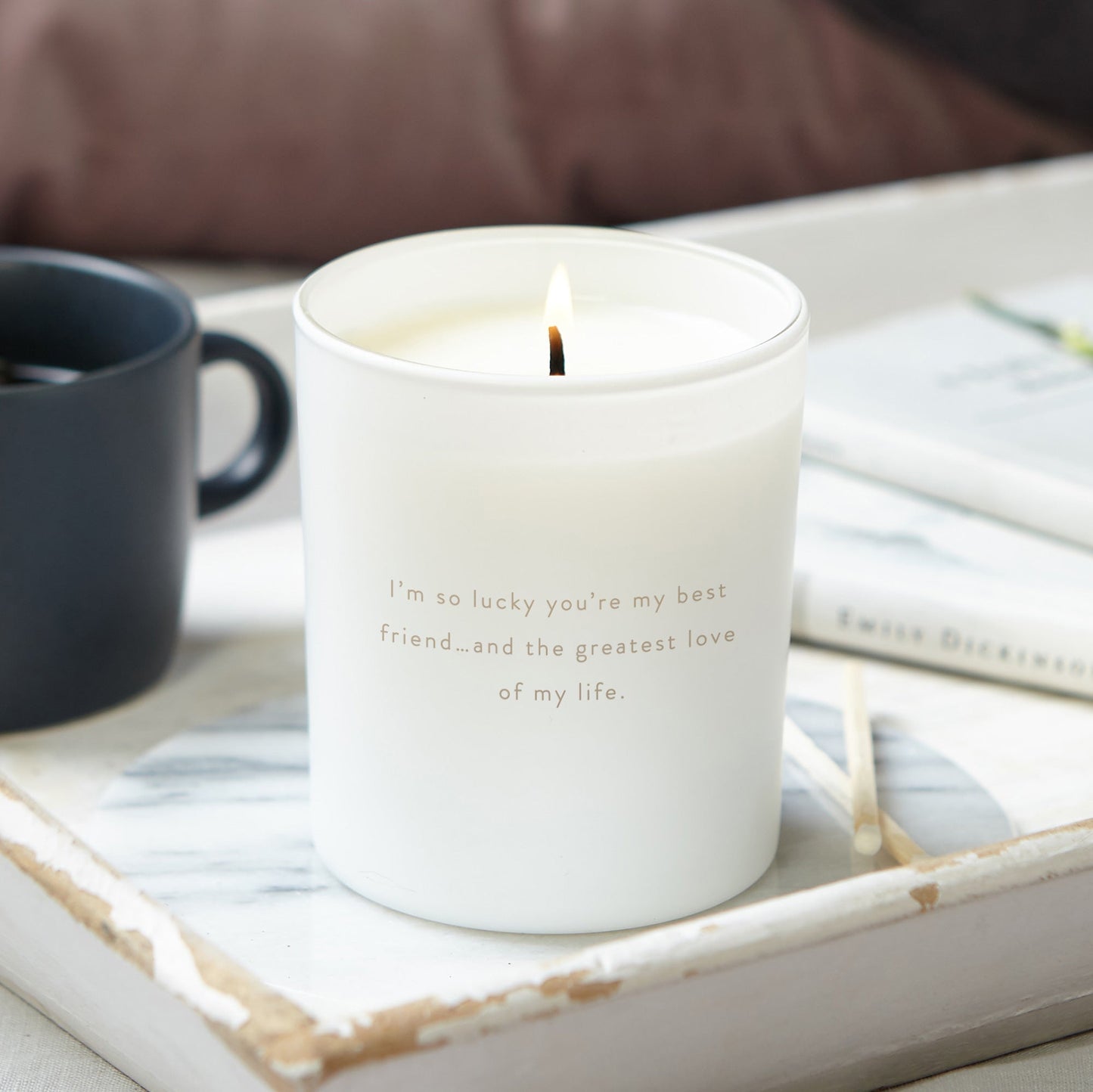 Christmas Gift for Girlfriend Written In The Stars Candle - Kindred Fires